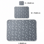 Tapis absorbant réutilisable pour chien